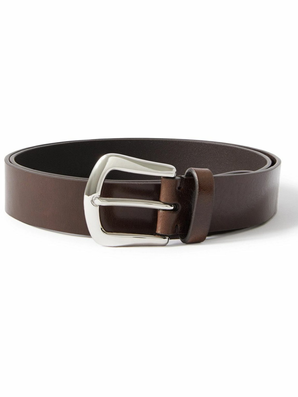 Photo: Brunello Cucinelli - 3cm Leather Belt - Brown