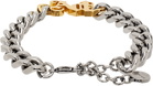 Palm Angels Silver Monogram Chain Bracelet