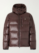 Polo Ralph Lauren - Logo-Embroidered Quilted Recycled-Shell Hooded Down Jacket - Brown