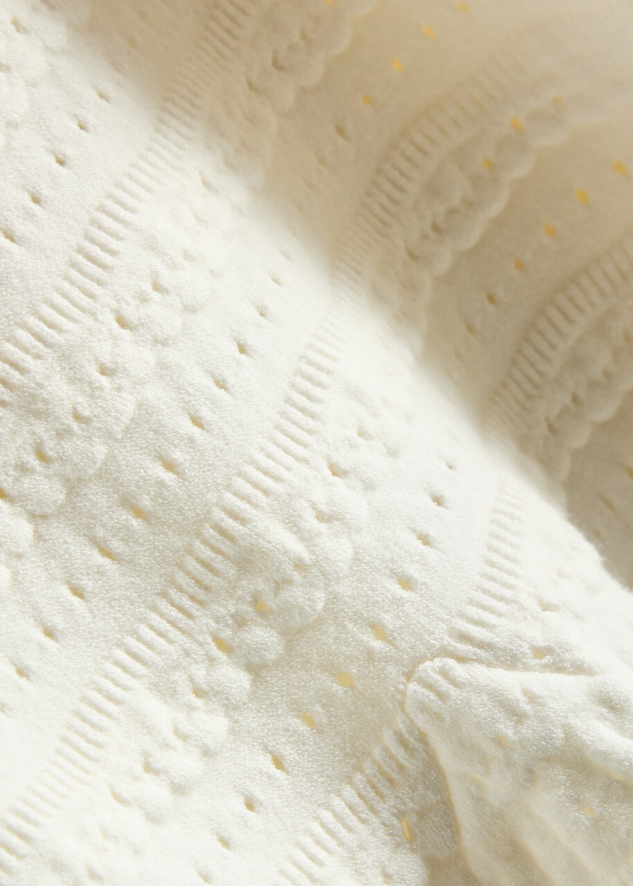 Loveshackfancy Maryanne Knitted Mini Dress Ivory LoveShackFancy