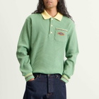 Drôle de Monsieur Men's Polo Rugby Shirt in Light Green