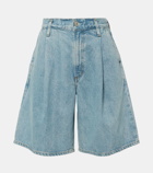 Agolde Ellis mid-rise denim Bermuda shorts