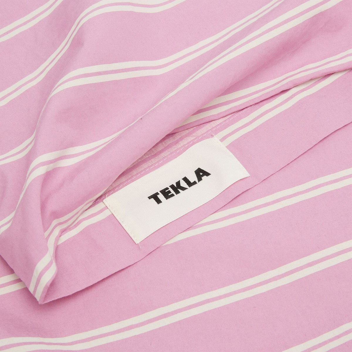 Tekla Fabrics Pillowcase in Mallow Pink Stripes 