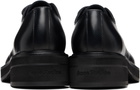Acne Studios Black Leather Lace-Up Derbys