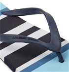 Orlebar Brown - Haston Striped Rubber Flip-Flops - Blue