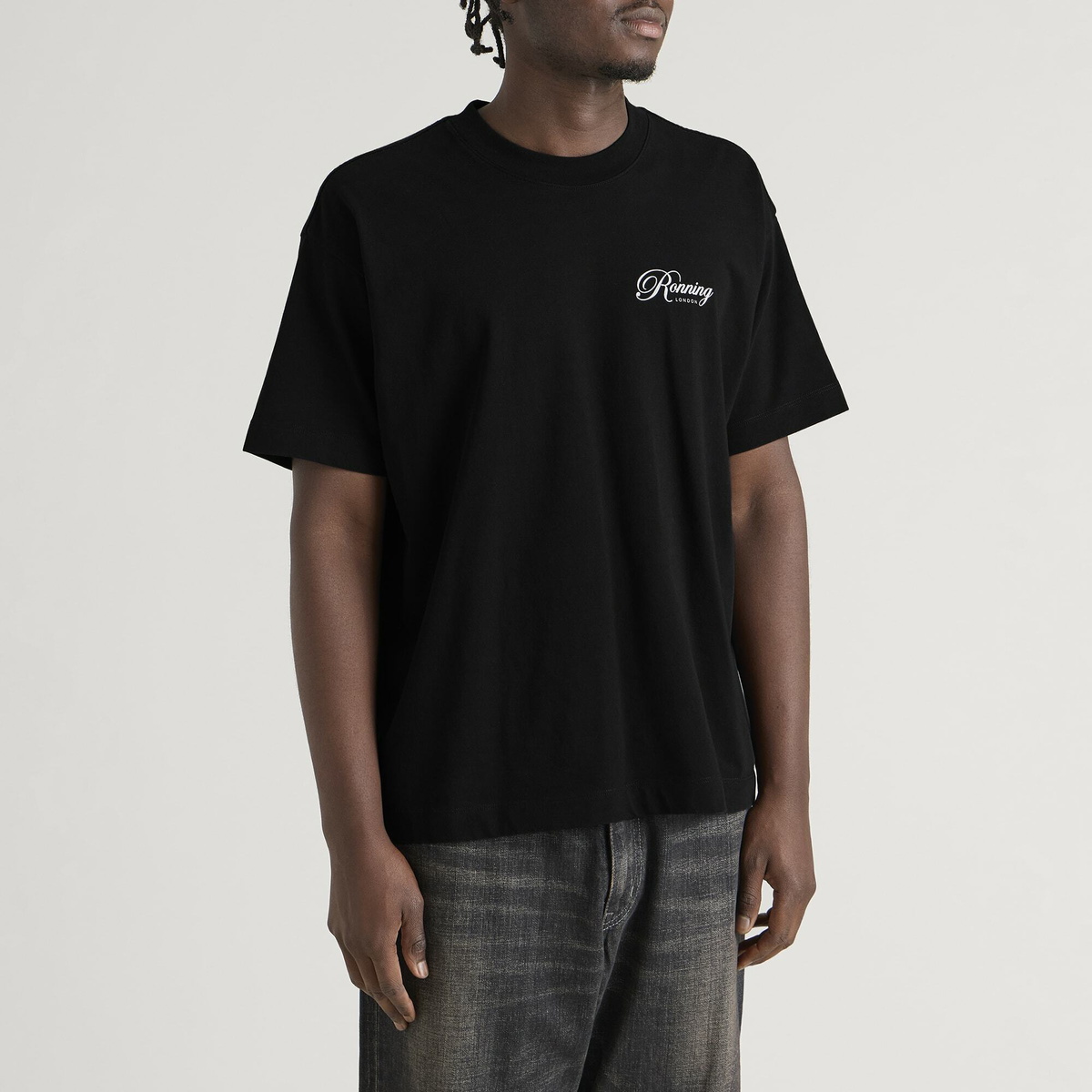 Ronning Men's Script T-Shirt in Black