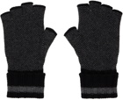 Gucci Black GG Fingerless Gloves