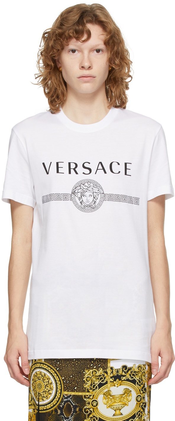 Versace White Medusa Logo T-Shirt Versace