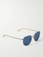 MONTBLANC EYEWEAR - Square-Frame Silver-Tone Sunglasses