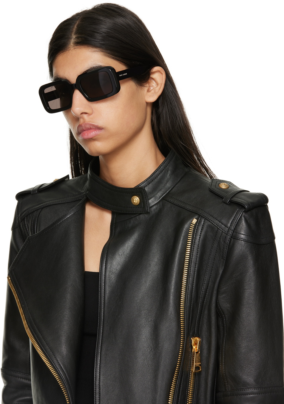 サングラス SAINT LAURENT Black Acetate Sl 534 Sunglasses Saint Laurent Black SL 534 Sunrise Sunglasses Saint Laurent
