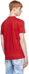 Dsquared2 Red Cotton T-Shirt