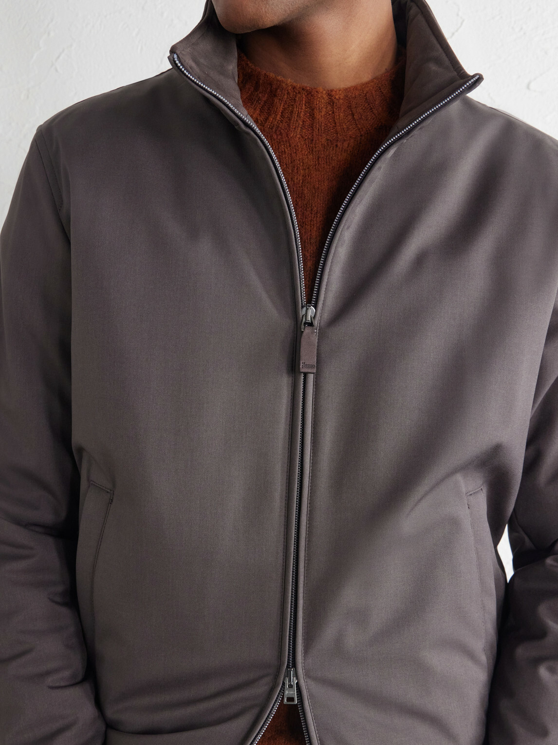 Herno - Padded Twill Bomber Jacket - Brown