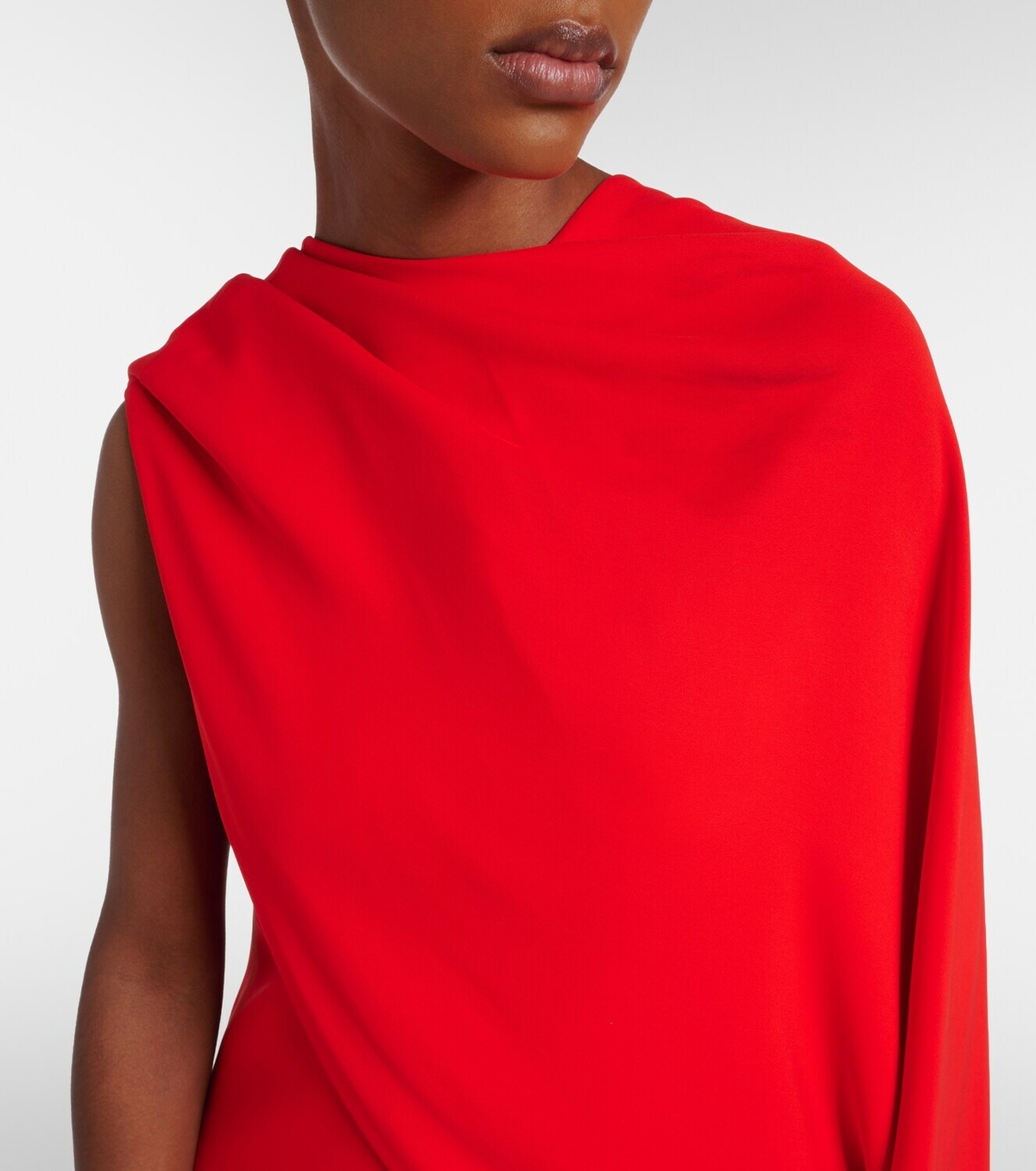 Balenciaga Open-back caped gown