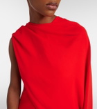 Balenciaga Open-back caped gown