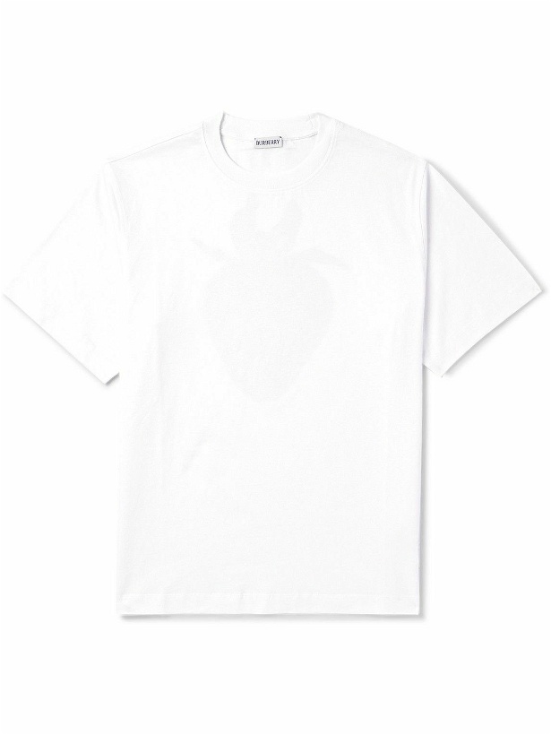 Photo: Burberry - Logo-Print Cotton-Jersey T-Shirt - White