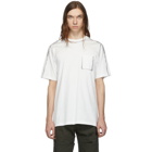 Feng Chen Wang White Flocked Edging T-Shirt