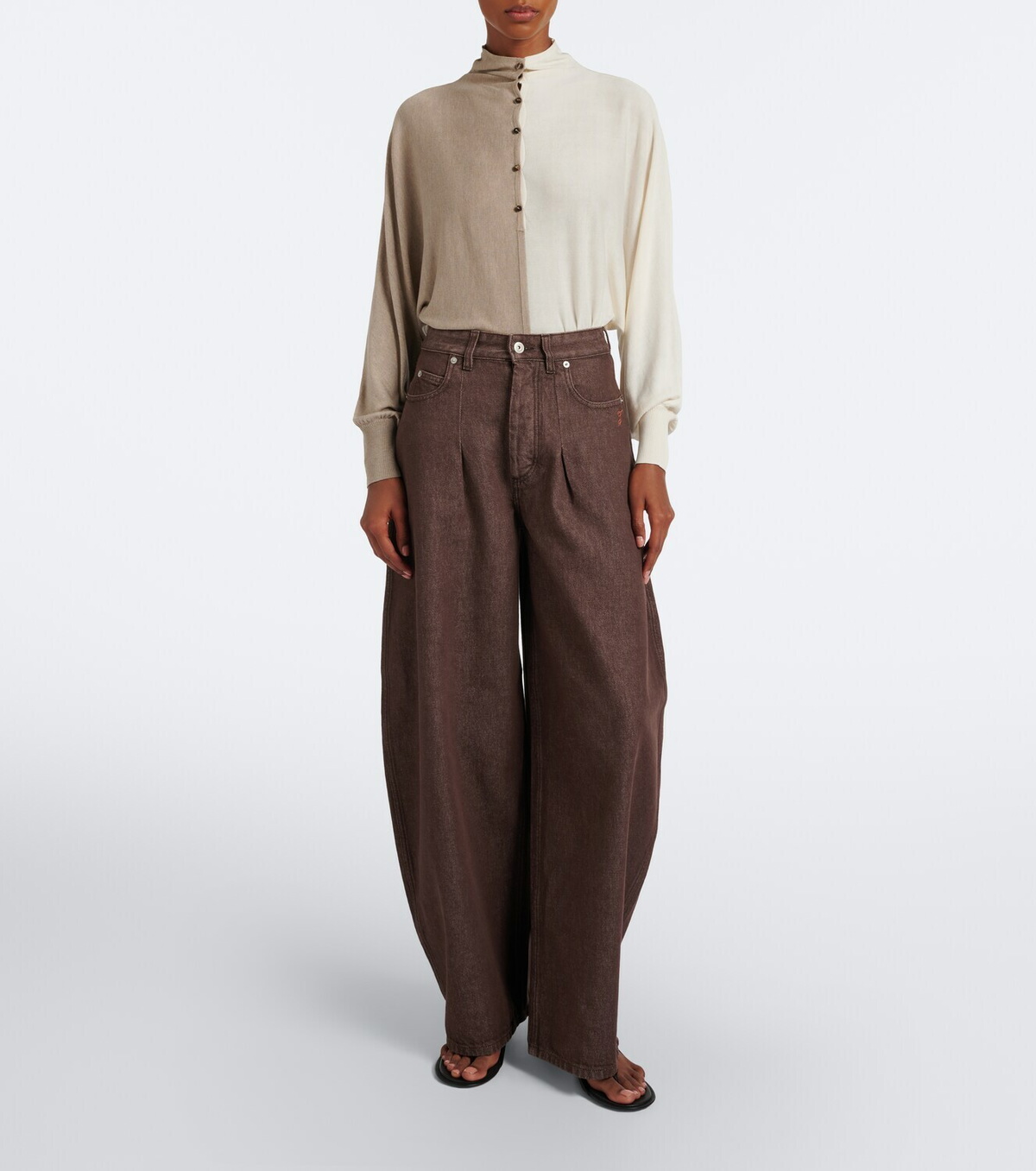 Jacquemus Ovalo barrel-leg jeans