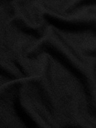Nili Lotan - Carlo Slim-Fit Wool and Silk-Blend Polo Shirt - Black