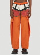 Packable Track Pants in Orange