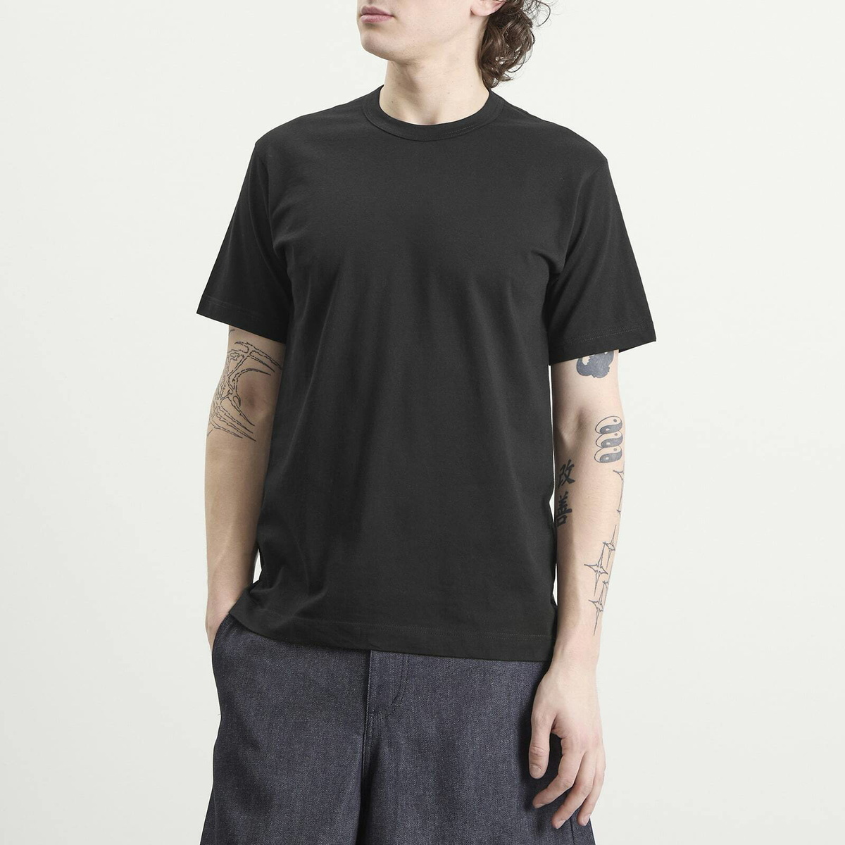 Comme des Garçons SHIRT Men's Cotton T-Shirt in Black
