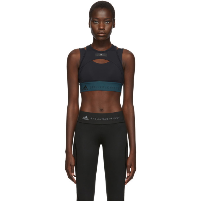 Photo: adidas by Stella McCartney Black Parley Sport Bra