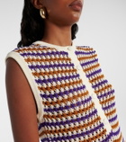 Eres Inedite open-knit cotton-blend minidress