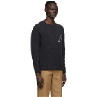 Schnaydermans Grey Wool and Cashmere Seamless Whale Sweater