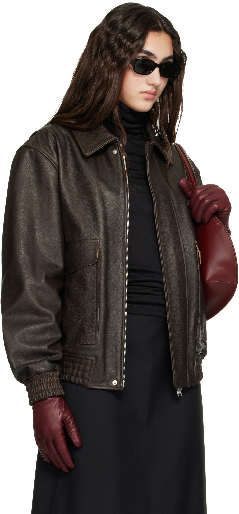 Arma Brown Bari Vintage Leather Jacket