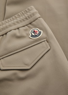 Moncler Tapered-leg Twill Trousers Cream