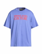 Versace Jeans Couture Mens T-shirt in Purple