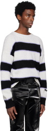 99%IS- White & Black 'N' Sweater