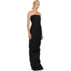 Rick Owens Black Tower Bustier Maxi Dress
