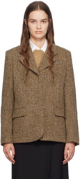 BOSS Brown Herringbone Blazer