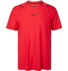 Nike Training - Pro Logo-Print Dri-FIT T-Shirt - Red