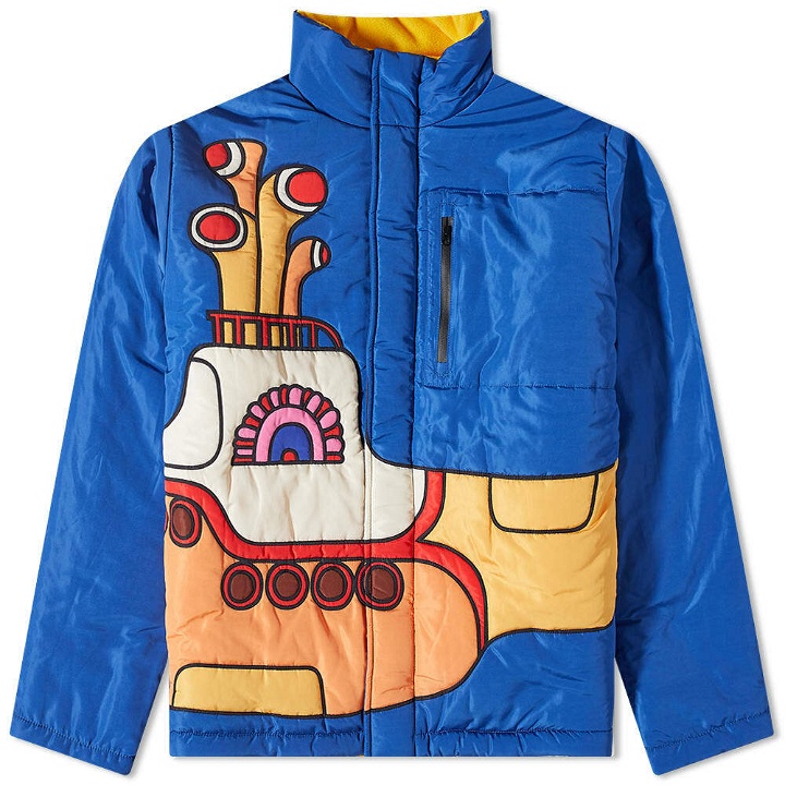 Photo: MARKET x Beatles Yellow Submarine Reversible Puffer jacket in Blue