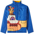 MARKET x Beatles Yellow Submarine Reversible Puffer jacket in Blue