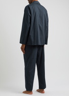 Boss Striped Cotton Pyjama set Blue