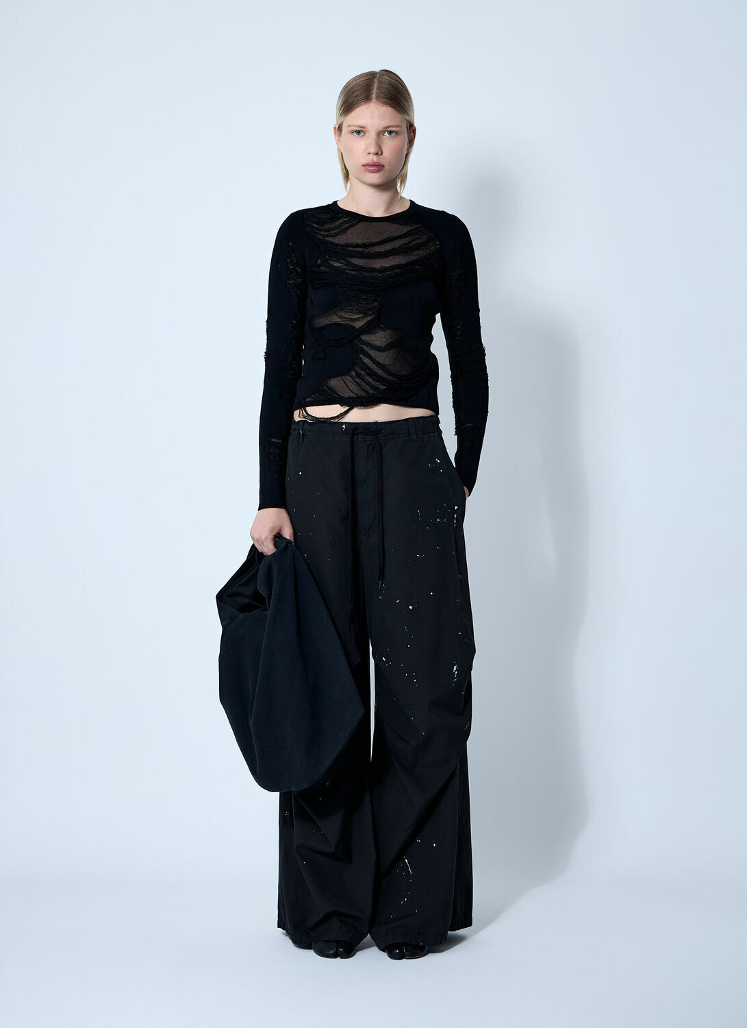 MM6 Maison Margiela Distressed Sweater