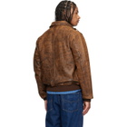 Polo Ralph Lauren Brown Leather Flight Jacket