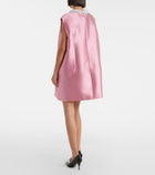 Prada Embellished wool and silk minidress