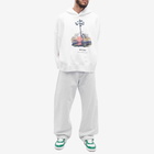 Palm Angels Men's Douby Popover Hoodie in Off White