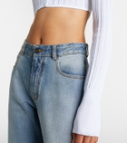 Alaïa Cropped knitted cardigan