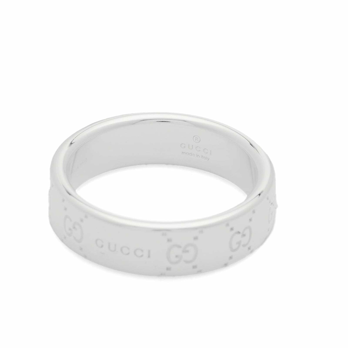 Gucci Women's Signature GG 6mm Ring in Silver