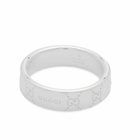 Gucci Women's Signature GG 6mm Ring in Silver