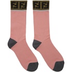 Fendi Pink Forever Fendi Socks