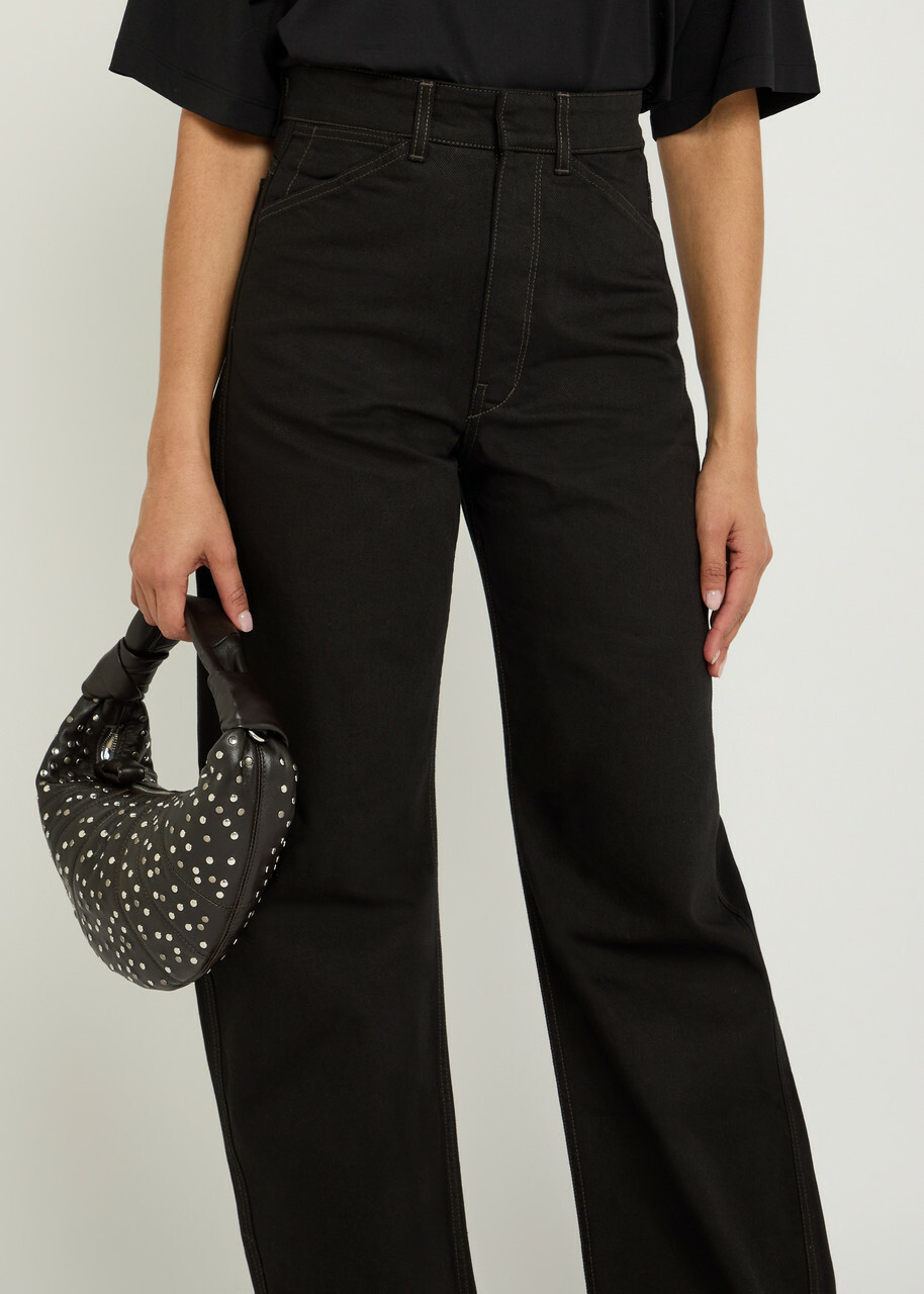 Lemaire Curved Barrel-leg Jeans Black