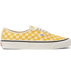 Vans - Anaheim Factory Authentic 44 DX Checkerboard Canvas Sneakers - Yellow