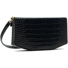 TOTEME Black Clip Croco-Embossed Bag