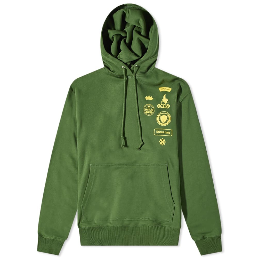 Helmut Lang Men's Societas Popover Hoody in Evergreen Helmut Lang