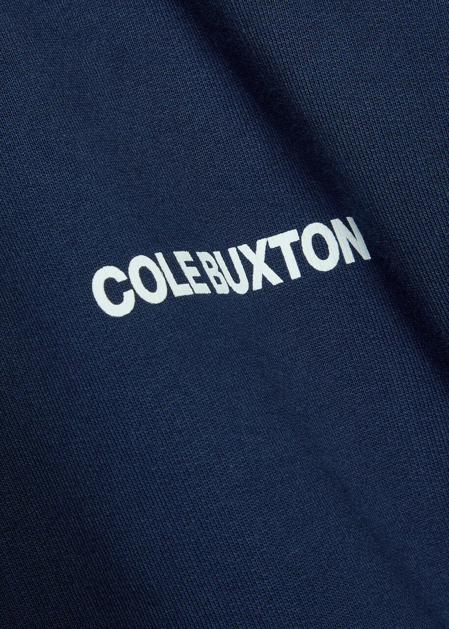 Cole Buxton Sportswear Logo-print Cotton Sweatshirt Navy